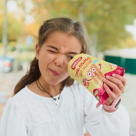 Smileat, BIO Smilondas, Chrupki z ciecierzycy, kukurydzy i soczewicy, pomidorowo-serowe 15m+, 25 g