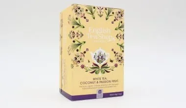 English Tea Shop Herbata biała z trawą cytrynową, kakao, imbirem, marakują i kokosem (20x2) BIO 40 g