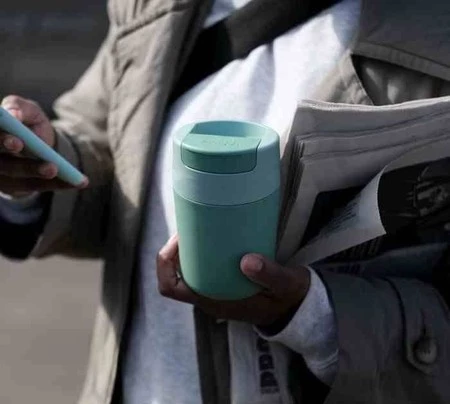 JJ - Kubek podróżny 340ml Sipp™, zielony