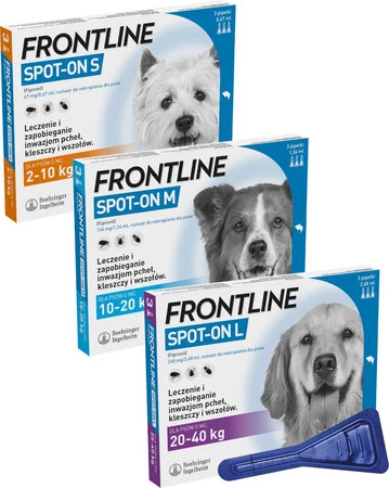FRONTLINE Spot-On Krople na kleszcze dla psa M 10-20kg 1szt.