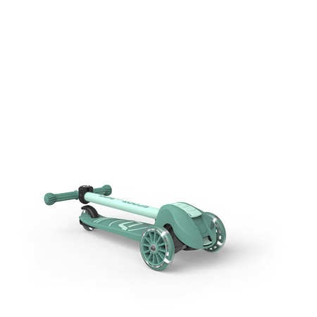SCOOTANDRIDE Highwaykick 3S Hulajnoga z systemem sterowania 2w1 i kółkami LED składana 3+ Forest