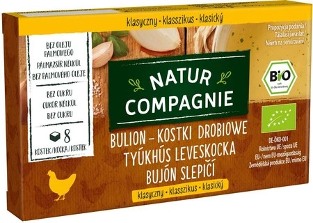 NATUR COMPAGNIE BULION - KOSTKI DROBIOWE BEZ DODATKU CUKRÓW BIO (8 x 11 g) 88 g
