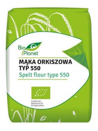 BIO PLANET Mąka orkiszowa typ 550 BIO 1kg