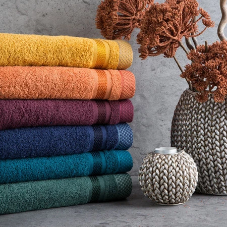 Ręcznik Abbie (08), 40 x 60 cm, Ciemnożółty