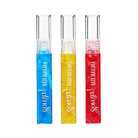 Souza! Brokatowa maskara tusz do włosów dla dzieci zestaw 3 kolory