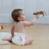 Kit & Kin, Pieluszki Jednorazowe 3 Maxi (6-10 kg), Miś/Króliczek, 32 szt.