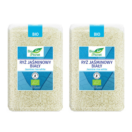 Zestaw 2x RYŻ JAŚMINOWY BIAŁY BEZGLUTENOWY 2 kg - BIO PLANET