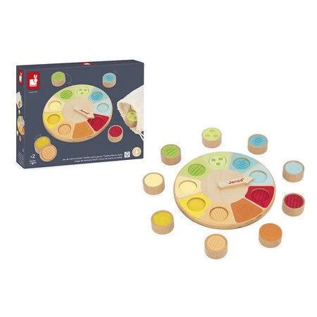 Janod Gra pamięciowa memory sensoryczne dotykowe Koło Sensoriel 2+