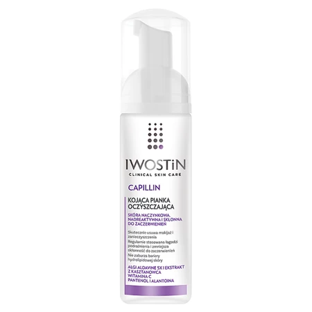 Iwostin Capillin Delikatna pianka oczyszczająca na naczynka 165 ml