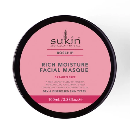 Sukin, ROSEHIP Nawilżająca maseczka do twarzy, 100ml