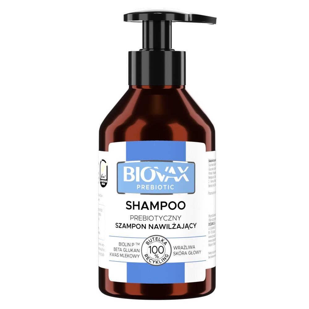 Lbiotica Biovax Prebiotic Shampoo − Prebiotyczny szampon nawilżający − 200 ml - Nabea.pl