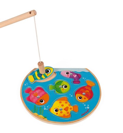 Janod Puzzle z magnesami Szybkie rybki z wędką