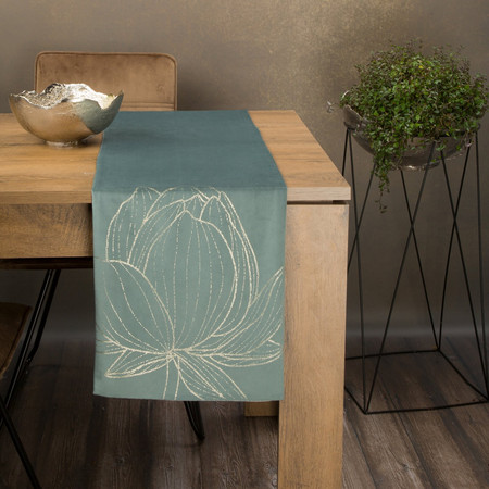 OBRUS BLINK 12 35 X 220 CM CIEMNOMIĘTOWY