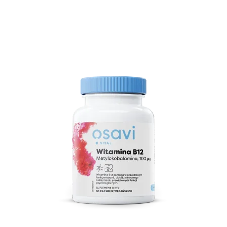 Osavi Liposomal Vitamin B12, Methylcobalamin 100mcg - 60 vegan caps