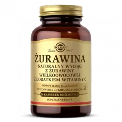 Solgar Żurawina z dodatkiem Witaminy C 60 kaps.