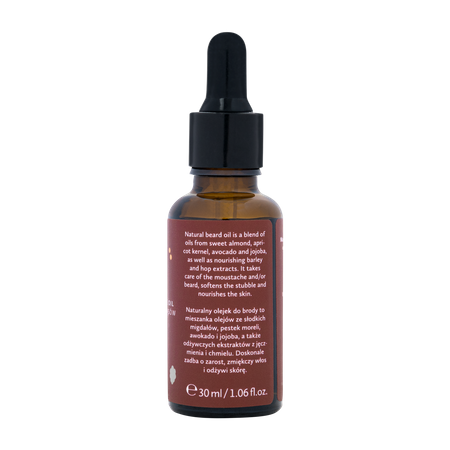 Hagi Men - Naturalny olejek do brody i wąsów mat Whisky Barber 30ml
