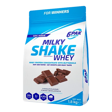 6PAK MILKY SHAKE WHEY  1800g CHOCOLATE