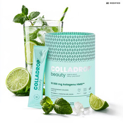 Aura Herbals Colladrop® Beauty, kolagen HMG™ 10 000 mg  Mojito - 30 sasz.