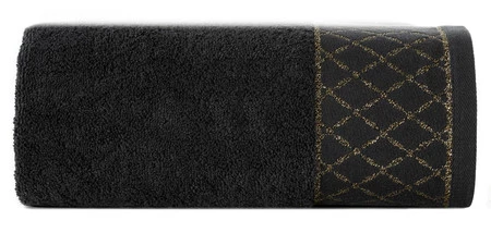 Ręcznik Layla (09), 30 x 50 cm, Czarny