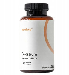 Sundose colostrum siara bydlęca na wsparcie układu odpornościowego 120 kaps.