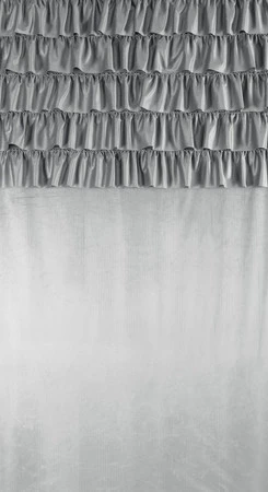 ZASŁONA GOTOWA AURA NA TAŚMIE 140 X 270 CM SREBRNY