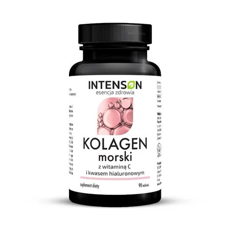  Kolagen morski Anti-Age z kwasem hialuronowym i witaminą C 500 mg, 90 tabletek