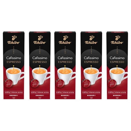 Zestaw 5x Tchibo Kawa Cafissimo Espresso Intense 10 kapsułek