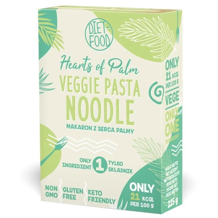 Diet Food − Makaron z serca palmy noodles bezgl. BIO − 225 g