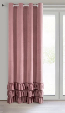 ZASŁONA GOTOWA MEGI 140 X 250 CM CIEMNORÓŻOWY