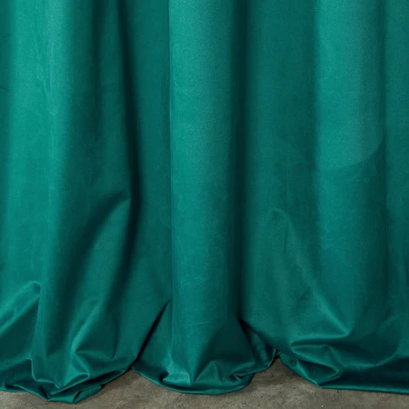 ZASŁONA GOTOWA D91 ROSA NA TAŚMIE 140 X 270 CM CIEMNOTURKUSOWY