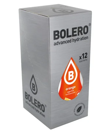 Zestaw Bolero Orange (Pomarańczowy) ze stewią 12 szt. x 9 g napój w proszku bez cukru
