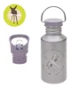 Lassig Butelka - bidon ze stali nierdzewnej z dodatkową zakrętką z ustnikiem Adventure Ważka 500 ml