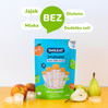 Smileat, BIO Smilados, Mus owocowy do mrożenia o smaku gruszki i brzoskwini, idealny na ząbkowanie 6m+, 5x50g