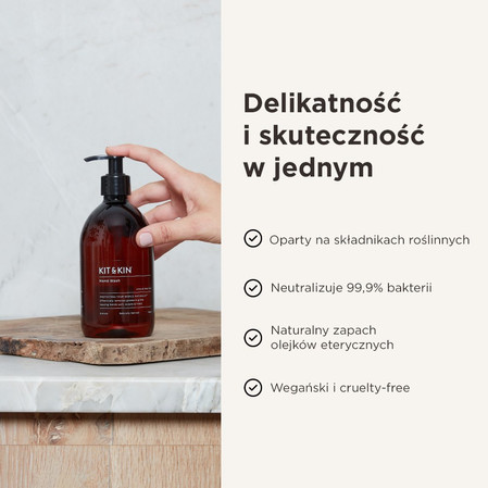 Kit & Kin, Naturalne Mydło do rąk w płynie, o zapachu limonki i aloesu, 500 ml