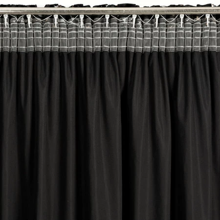 ZASŁONA GOTOWA DORI NA TAŚMIE 140 X 270 CM CZARNY