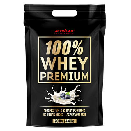 ACTIVLAB 100% WHEY PREMIUM odżywka białkowa WPC 2000g smak truskawka