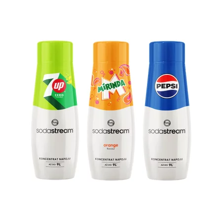 Zestaw Syropów SodaStream – 7UP Free, Mirinda i Pepsi - 3 x 440 ml