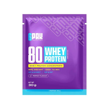 6PAK 80 WHEY PROTEIN 30g CHOCOLATE