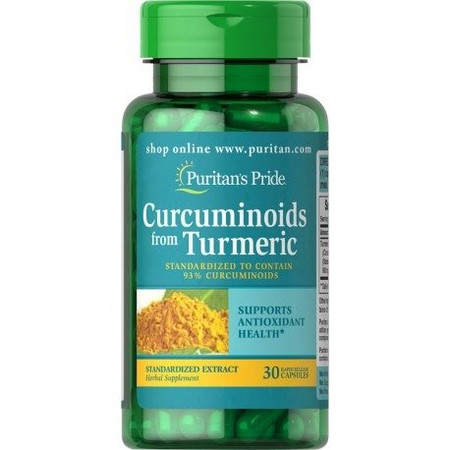 Puritan's Pride Kurkuma ekstrakt Kurkuminoidy 93% 500 mg 30 kaps.