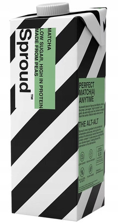 Sproud Napój roślinny z białkiem grochu Matcha 1 l