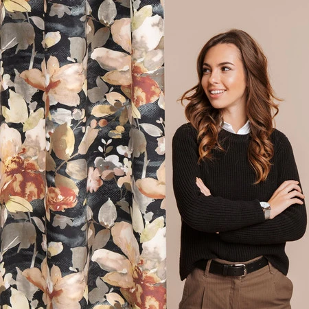 ZASŁONA GOTOWA BETTY 140 X 250 CM GRAFITOWY