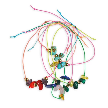 Janod Zestaw kreatywny do tworzenia biżuterii z kamieniami przynoszącymi szczęście 8+