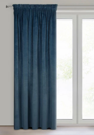 ZASŁONA GOTOWA VILLA NA TAŚMIE 140 X 270 CM GRANATOWY