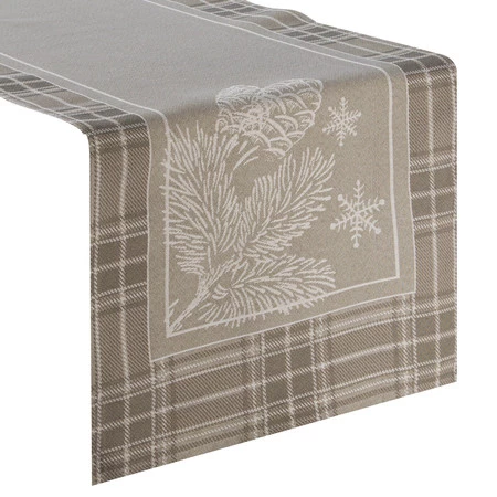 Obrus gobelinowy rozm.: 45 x 100 cm, kolor: ciemnobeżowy