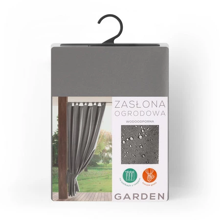 ZASŁONA GOTOWA GARDEN NA SZELKACH 155 X 260 CM STALOWY
