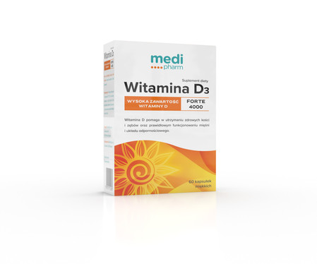 medi pharm Wit.D3 Forte 4000 - 60 kaps.