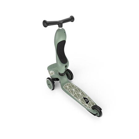 SCOOTANDRIDE Highwaykick 1 Lifestyle 2w1 Jeździk i hulajnoga z zamykanym schowkiem 1-5 lat Green Lines