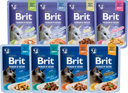 BRIT Premium Cat Fillets in Gravy Tuna TUŃCZYK sos 85g