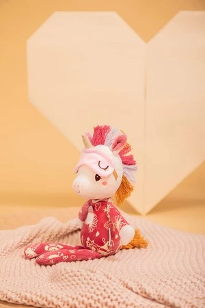 Lilliputiens Przytulanka do spania z elementami fluorescencyjnymi Jednorożec Lena 6m+