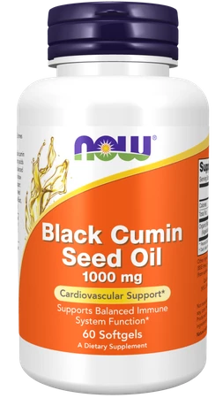 NOW FOODS Black Cumin Seed Oil - Czarnuszka (60 kaps.)